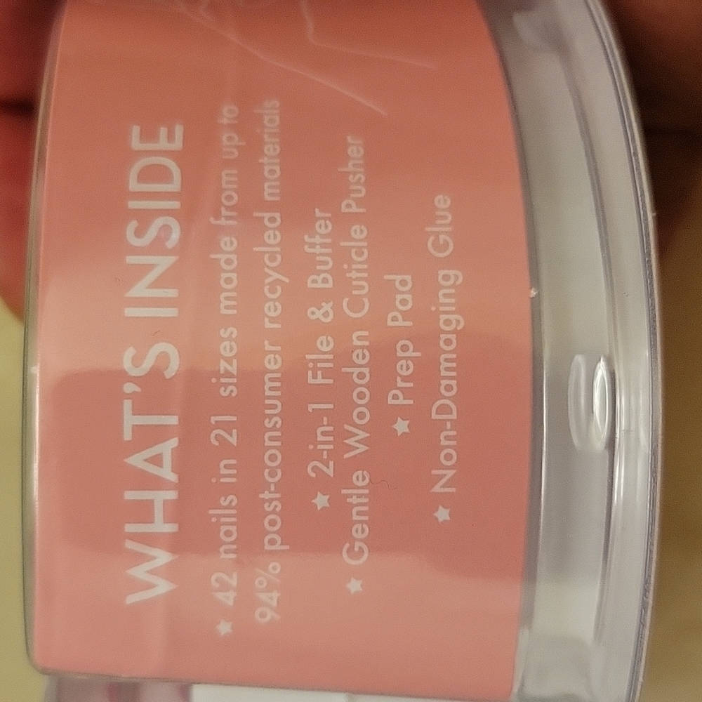 Olive & June The Instant Mani Press on Nails in Twisted French - New & Sealed - Picture 4 of 4